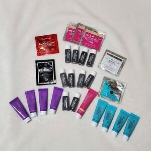 GLAMGLOW Skincare Collection with Purple, Pink, and Blue